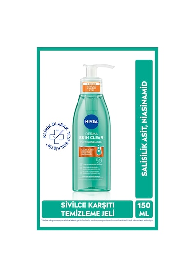 Skin Clear Yüz Temizleme Jeli 150 Ml + Derma Skin Clear Sivilce Karşıtı Tonik 200 Ml