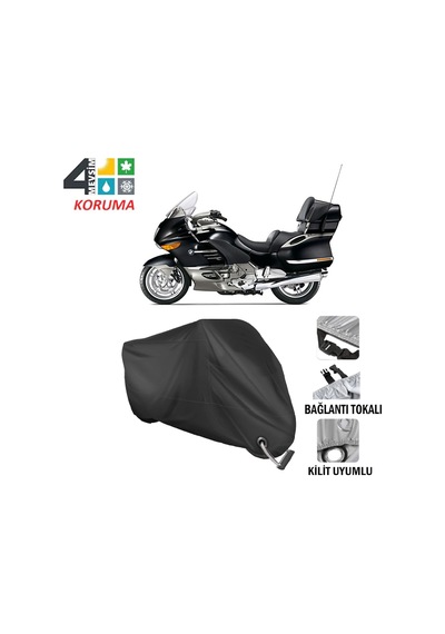 Bmw K1200 Lt Motosiklet Brandası ( Kilit Uyumlu - Siyah