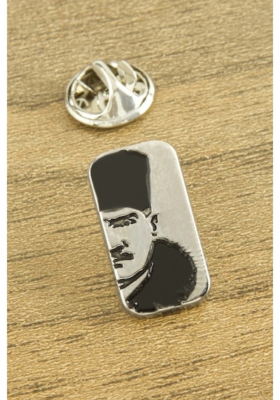 Atatürk Yaka Rozet Gümüş Rengi 27746698