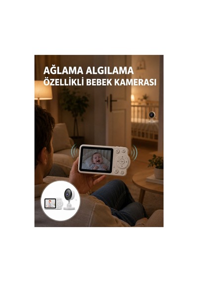 Wifi Gerektirmeyen Dijital Şifrelemeli Bebek Monitörü Yeni Nesil - Hs08375233-6788 Renkli