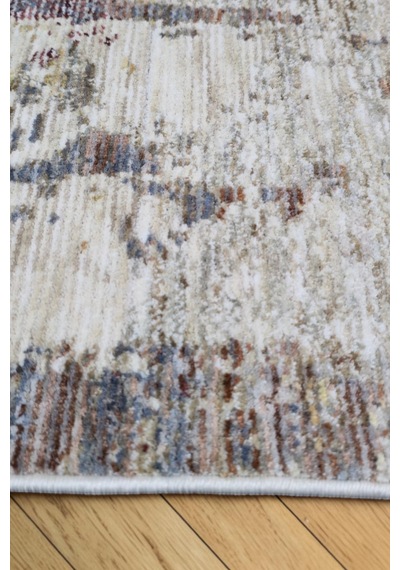 Vivanni Home Everlynn Polyester Vintage Halı Pamuk Atkı Tabanlı Modern Dokuma Ev Halısı Multi Tan