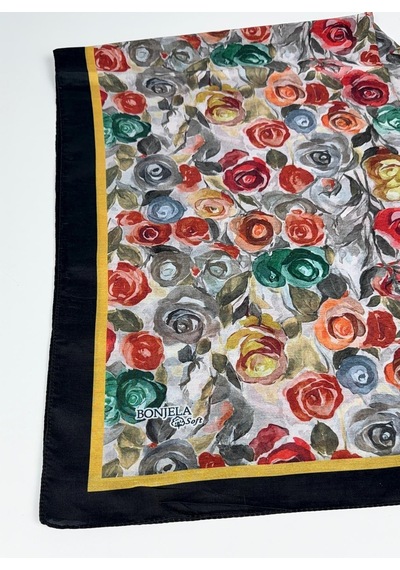 Bonjela Soft Pamuk Şal-75 X 190 -06573 Siyah-Sarı