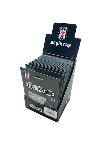 Beşiktaş Gri Sticker Paketi 25 Adet Çok Renkli