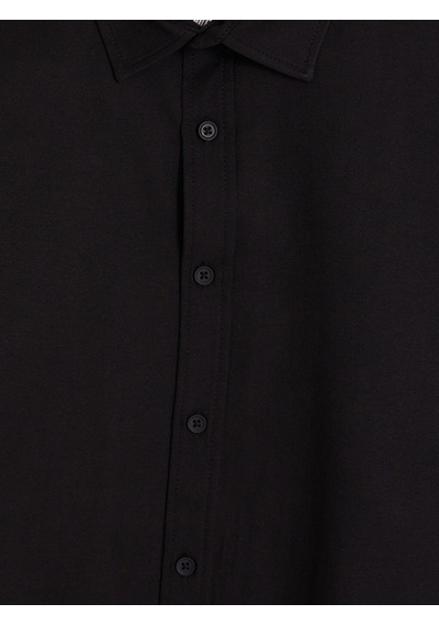 LC Waikiki Lc Waıkıkı Siyah Regular Fit Oxford Erkek Gömlek