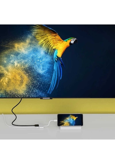 Go Des GD-7565 Lightning HDMI TV ve Şarj Dönüştürücü Adaptör 1080p Full HD - Beyaz ZORE-220455