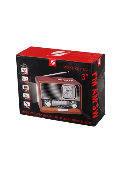 Fenerli Radyo Şarjlı Bluetooth Hoparlör Taşınabilir Led Işıklı Sd Kart Usb Girişli Speaker