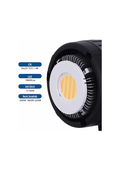 Gdx Hd-120ıı C Bicolor Tekli Işık Seti 120w Fotoğraf Ve Video Led Işığı