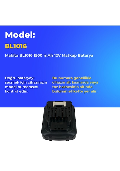 Makita Bl1016 1500 Mah 12v Matkap Batarya