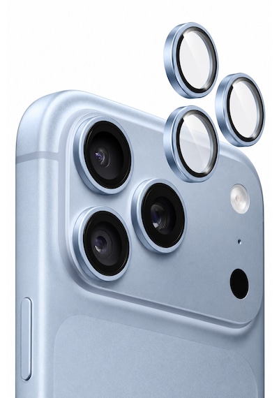 İphone 18 Pro / İphone 18 Pro Max Uyumlu Kamera Lens Koruyucu Buzul Mavi