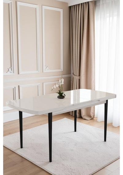 Mutfak Masası Takımı 4 Kişilik Açılır Masa Sandalye Takımı Salon Masası Yemek Masası-elma Takım-mdf Beyaz- Antrasit Mutfak Masası Takımı 4 Kişilik Açılır Masa Sandalye Takımı Salon Masası Yemek Masası-elma Takım-mdf Beyaz- Antrasit