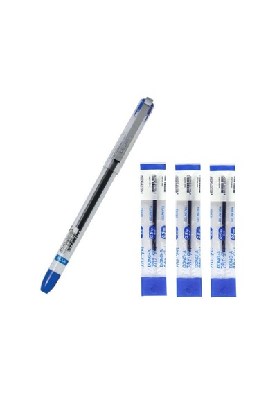 Mavi My Gel 0.5 MM Ince Iğne Uçlu Jel Kalem 1 Adet ve Kalem Yedeği N11.2211