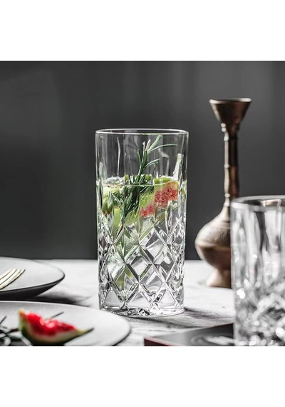 İçme Bardakları, 8 Parça Kristal Cam Bardaklar, Karışık Züccaciye Seti, 4 Adet Kristal Eski Moda 325 Ml Highball Diğer