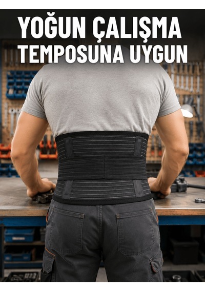 Bel Destek Korsesi Çift Sıkma Bantlı Ayarlanabilir Elastik Bel Kemeri Diğer