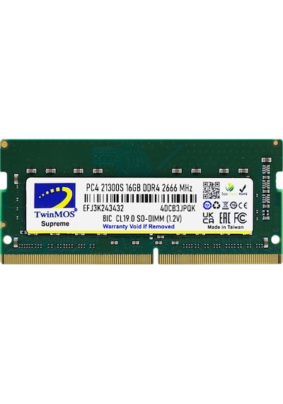 Twinmos Mdd416gb2666n, 16gb, Ddr4, 2666mhz, 1.2v Notebook Ram