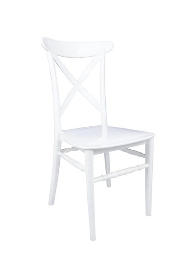 Mandella Silver Sandalye D Modeli Beyaz Diğer