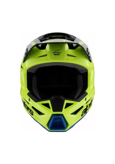 Alpinestars Sm3 Youth Radium Off-road Çocuk Genç Motosiklet Kaskı Sarı Siyah Mavi