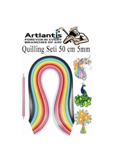 Quilling Seti 5 Mm İnce 1 Paket Quling Kağıt Katlama Kıvırma Sanatı Telkari Kuiling Karışık Renkli Genel