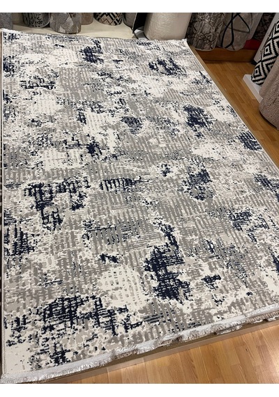 Bertuğ Halı Ada Serisi 012 Salon Oturma Odası Halısı 6m2 200x290 Gri Lacivert