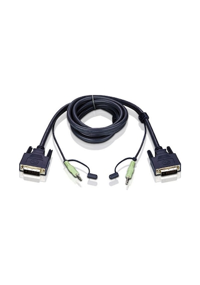 Aten 2L-7D02H Dvi-D Kvm Cablee 1 8 Metre