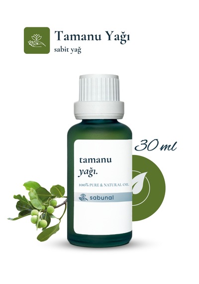 Sabunal Tamanu Yağı 30 ML Soğuk Sıkım Cilt Ve Saç Bakım Yağı