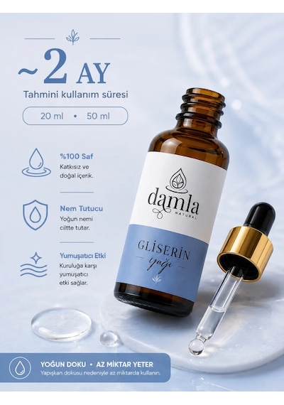 Biodamla Natural Gliserin 20 Ml