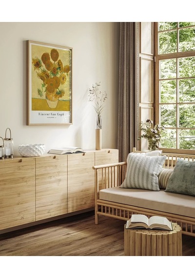 Çerçevesiz Poster Van Gogh Ayçiçekleri