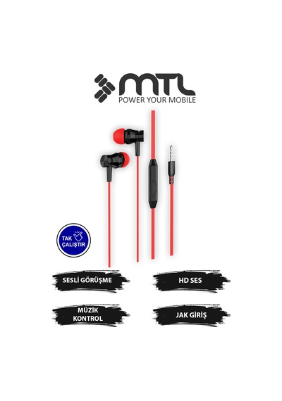 3.5 Mm Jack Girişli Stereo Kulak İçi Silikonlu Kablolu Kulaklık Güçlü Ses, Maksimum Konfor Diğer