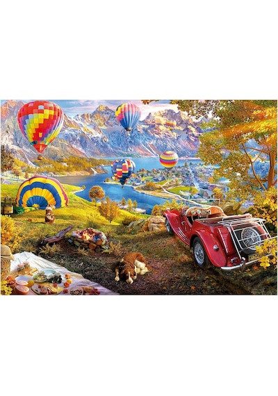 Educa 3000 Parça Sıcak Hava Balonu Vadisi Puzzle - 19947 - Hot Air Balloon Valley