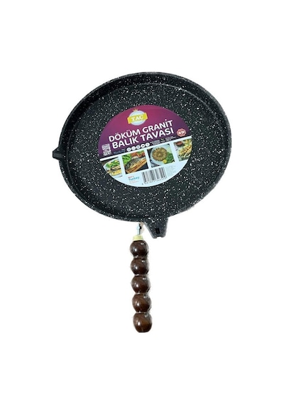 Taç Döküm Granit Balık Tavası 36 Cm Tac-6366