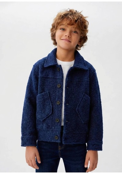 Poala Kids Unisex Lacivert Teddy Ceket