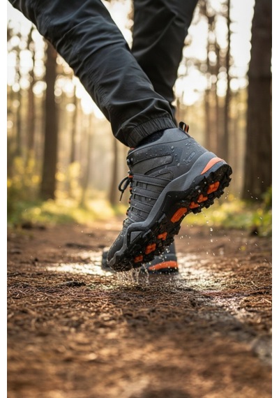 Enoch Erkek Füme Turuncu Su Geçirmez Outdoor Trekking Ve Doğa Yürüyüş Botu Turuncu
