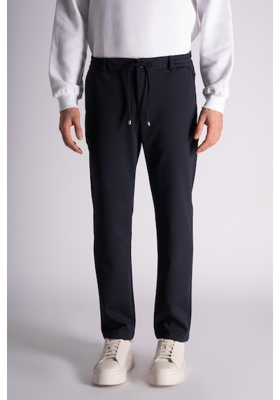 Slim Fit Jogger Bel Pantolon Lacivert Lacivert