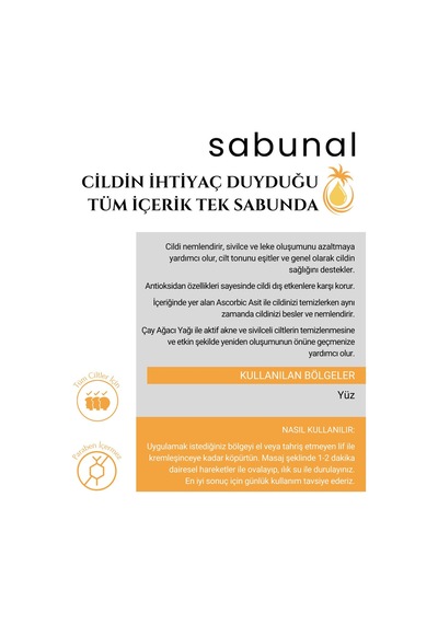 Sabunal Niacinamide Sabunu - Aydınlatıcı - Siyah Nokta ve Akne Sabunu 100 G