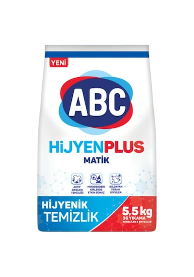 ABC Matik Hijyen Plus 36 Yıkama Çamaşır Deterjanı 5500 G