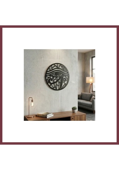 Storeşahin Horus Gözü Duvar Tablosu Mdf Lazer Kesim Geometrik Modern Duvar Süsü Eye Of Horus Dekor Shn0720