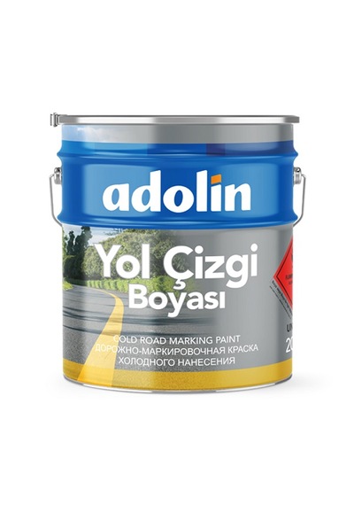 Adolin Soğuk Yol Çizgi Boyası Siyah 3 Kg