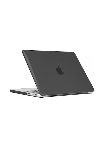 Apple Uyumlu MacBook Air 13.6inç 2022 M2 A2681 Kılıf Kristal Ön Arka Şeffaf Kapak Siyah