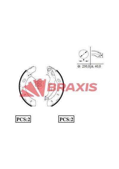 Braxis Ac0089 Arka Fren Balatası Pabuç Bma12-focus Iıı 1.0 1.5tdcı 1.6ti 11-transit Courier 1.5tdcı 1.5 Ey162200aa