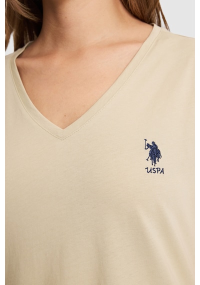 U.S. Polo Assn. U.s. Polo Assn. Kadın Açık Haki Tişört Basic 50323541-vr183 Acık Hakı