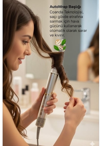 Sinbo Shd 1721 5 İ 1 Arada İyonlu Saç Şekillendirici Ve Kurutucu Şampanya