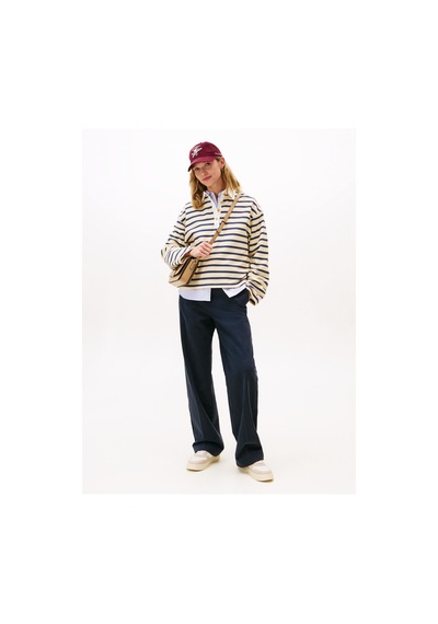 Tommy Hilfiger Th Sporty Cupsole Bej Kadın Sneaker-9602 Classic Beige