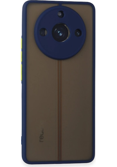 Gld-spt- Newface Realme 11 Pro Kılıf Montreal Silikon Kapak - Lacivert
