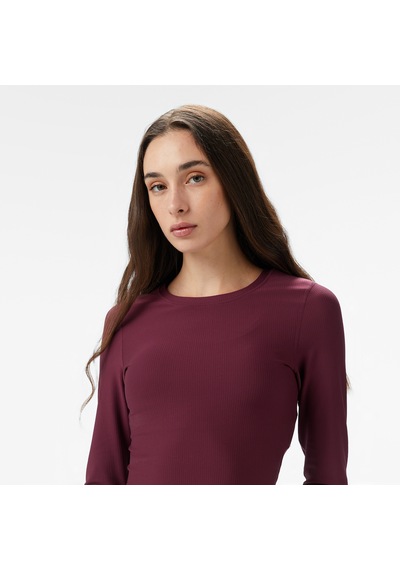 Energetics Olene Ls Kadın Bordo Antrenman T-shirt 433130 KIrmızı