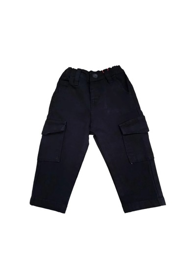 Çikoby Erkek Bebek Cep Detaylı Kargo Pantolon-13592 Siyah