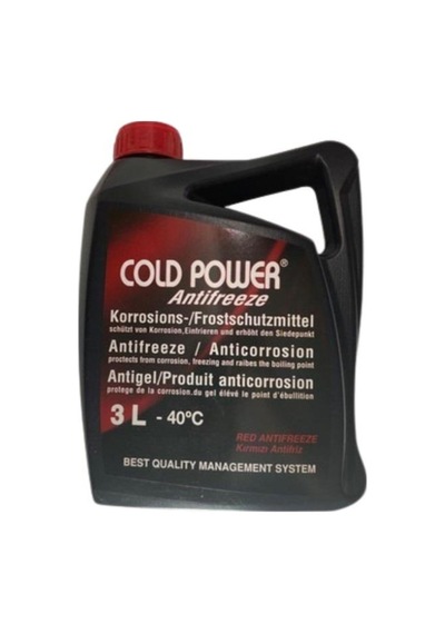 Coldpower 3 Lıtre Kırmızı Antıfrız -37 Derece