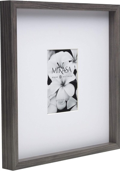 Galeri 5x7 İnç Mat Resim Çerçevesi, 40x40-mat 12x16, Gri