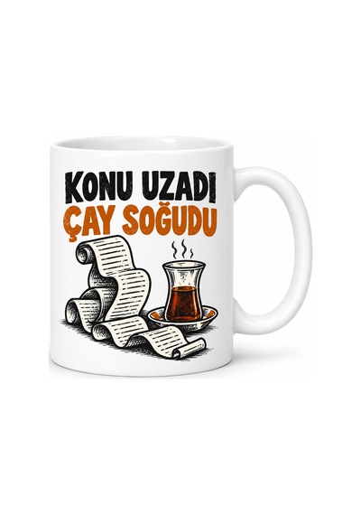Kahveci.store Kısa Toplantı Tasarımlı Porselen Kupa - Model 782 22