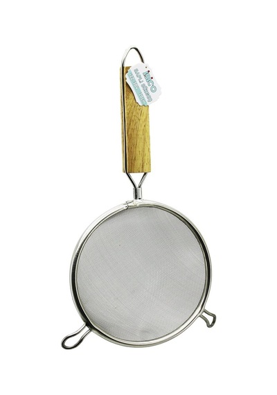 İbico İ22-304 Tel Süzgeç 20cm Sap: 14.5cm 2 Kulaklı Ahşap Saplı Metal Çerçeçeve- 12'li Paket Diğer