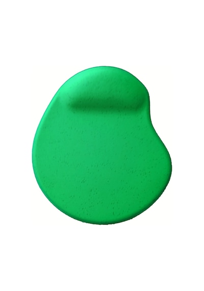 Oval Yeşil Kum Desen Destekli Kaymaz Taban Bilgisayar Notebook Mouse Pad - Bileklikli Mauspad
