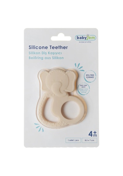 Babyjem Silikon Fil Dişlik 808 Ekru Ekru